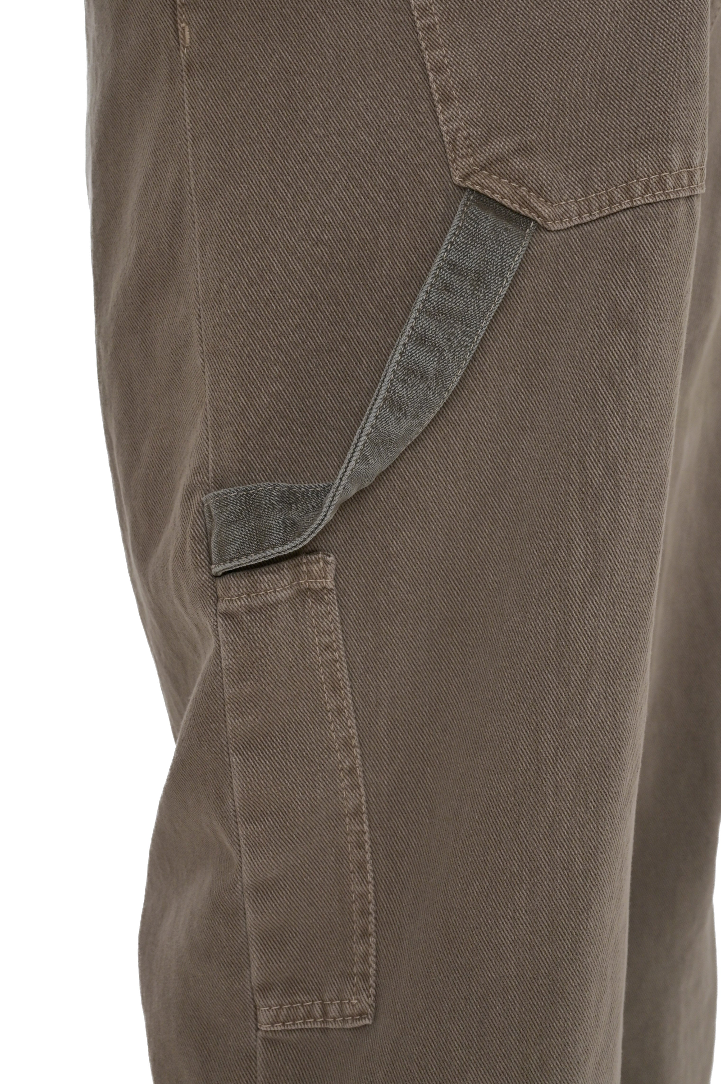 Pantaloni in cotone loose Google beige SS25