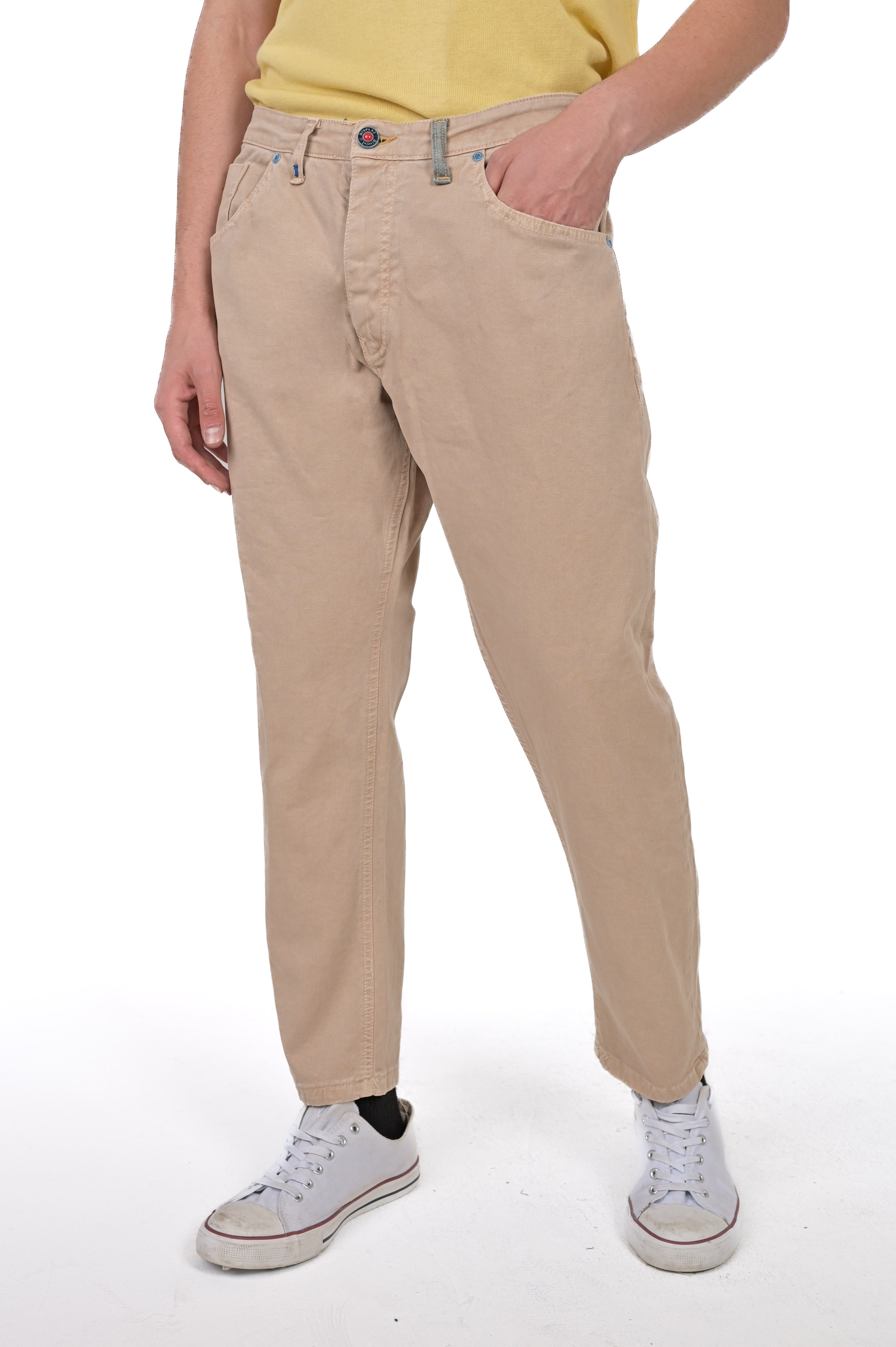 Slim Life Libeccio Beige Pants SS24