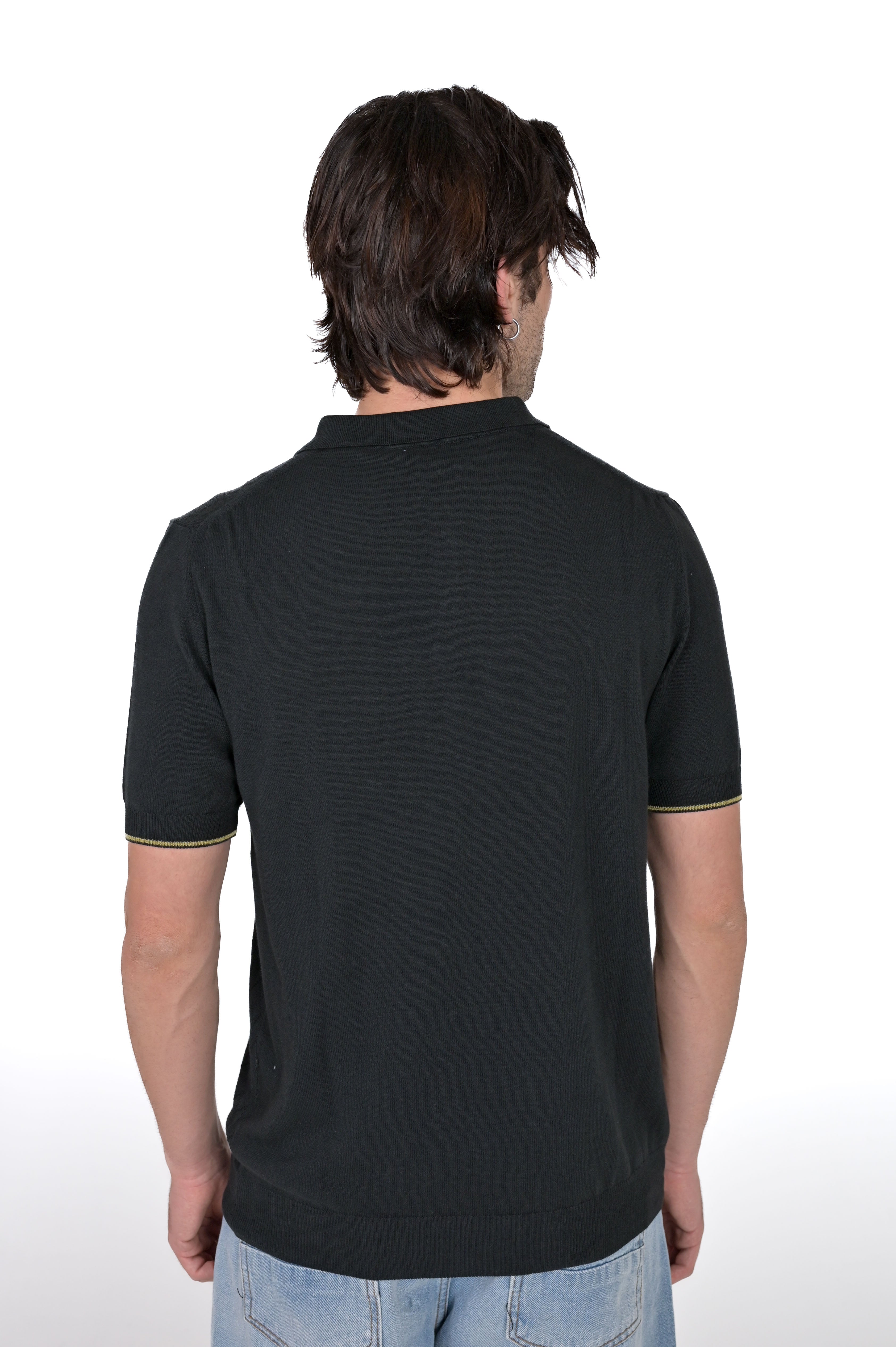 Regular polo shirt DS 2477 black SS24