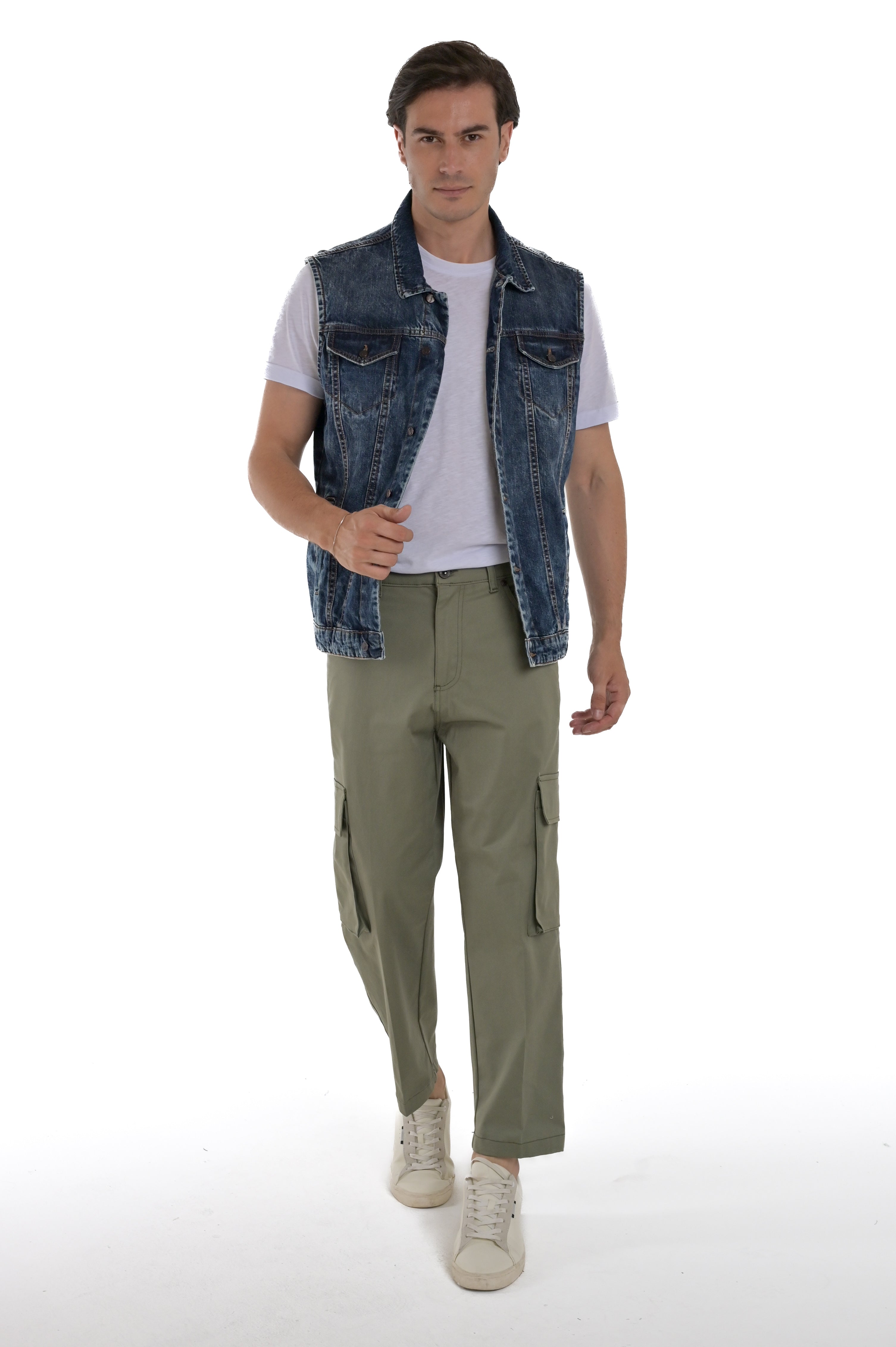 Pantaloni Classici regular Rock Tascone verde SS25