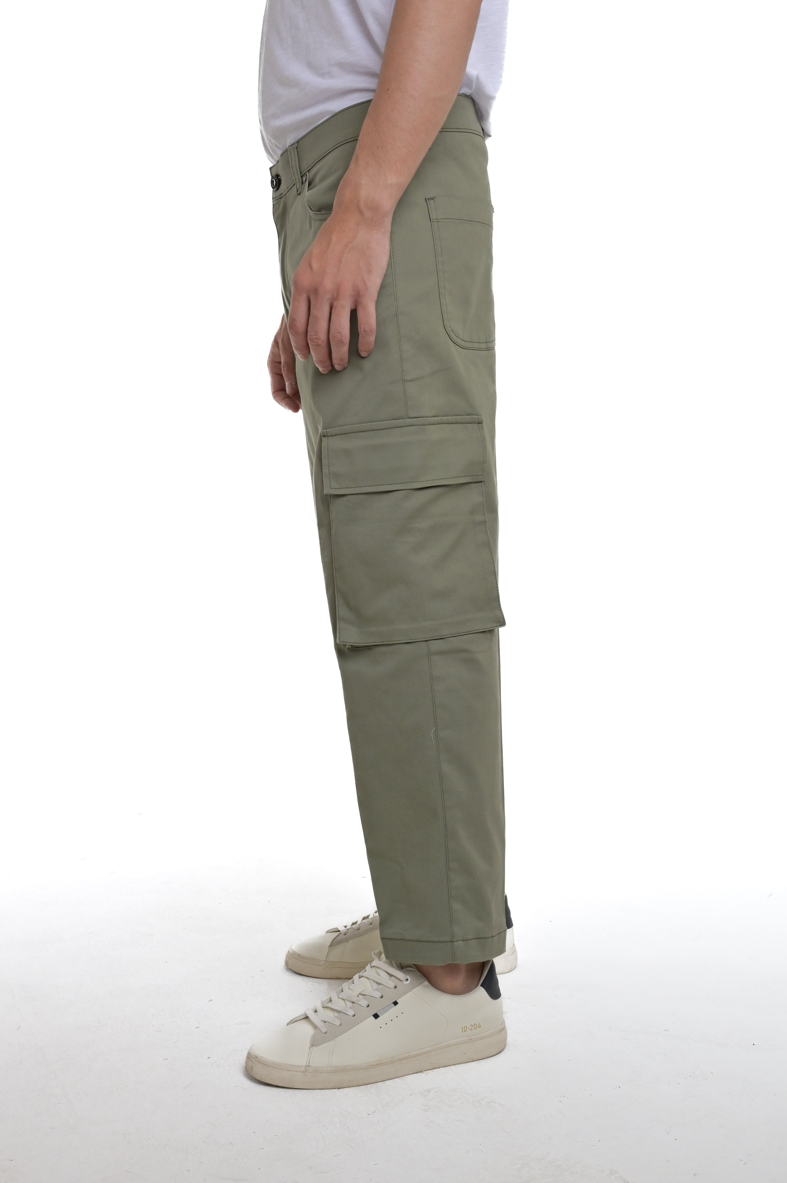 Pantaloni Classici regular Rock Tascone verde SS25