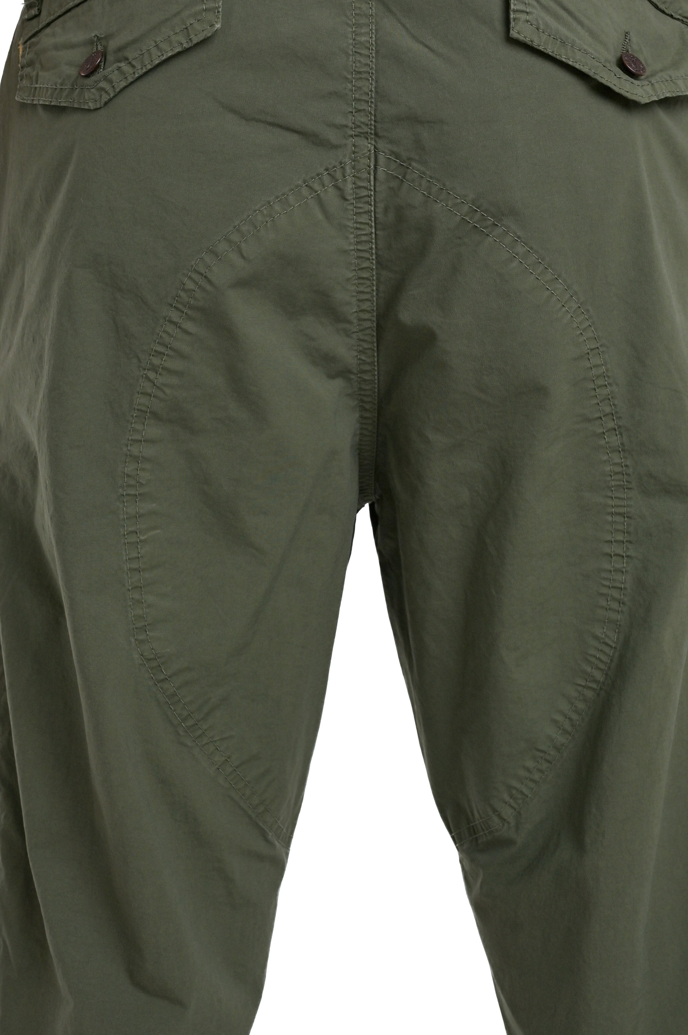 Pantaloni in cotone regular Indios Andorra verde SS25