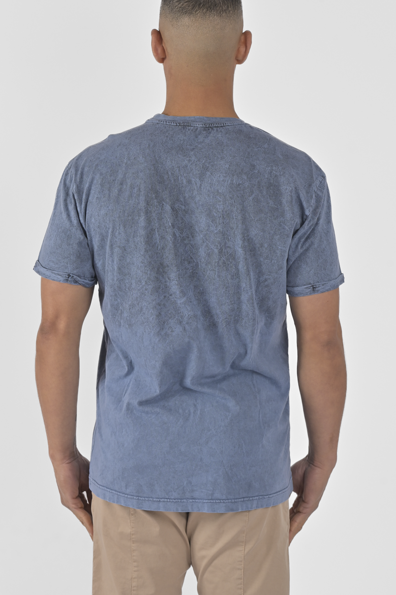 T-shirt uomo in cotone SHIRT 5 blu SS23