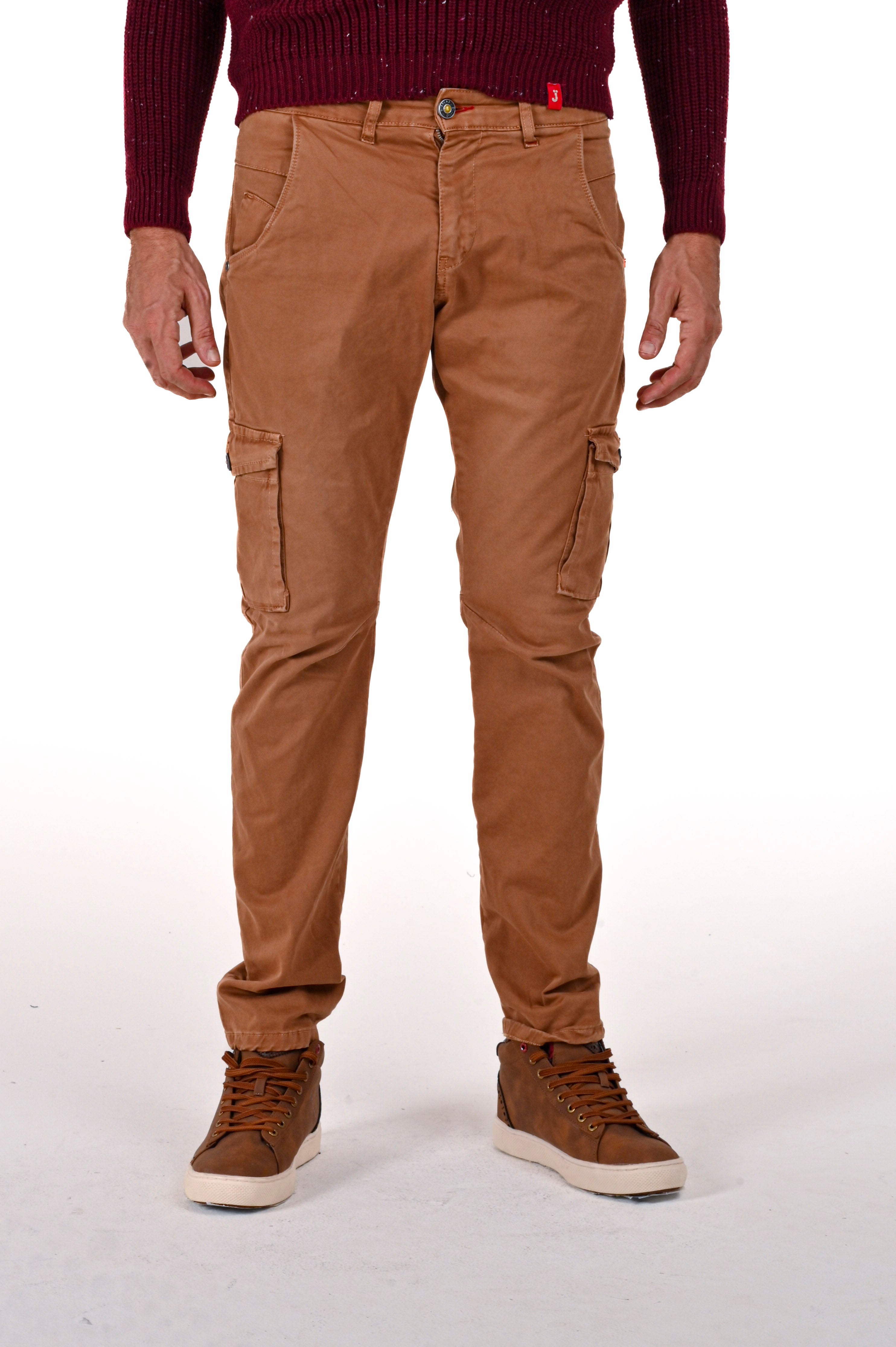 Pantaloni in cotone slim Cezanne biscotto FW24/25