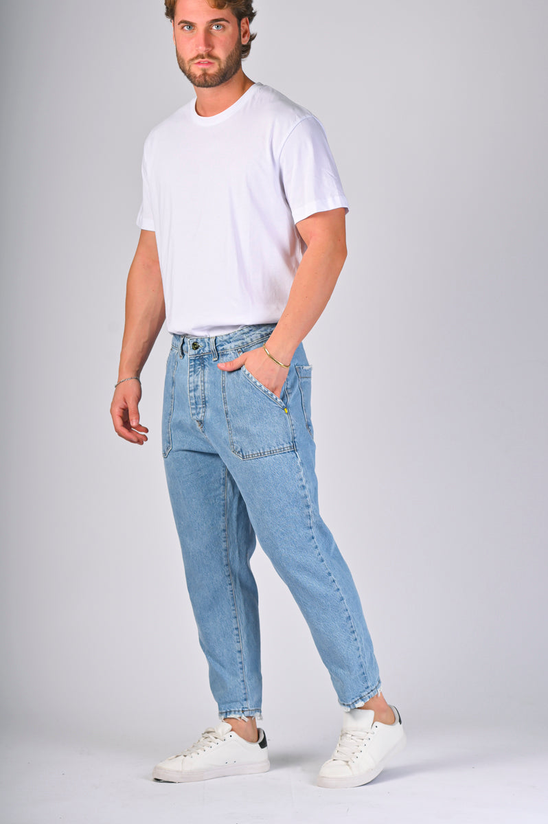 Jeans con molla hot sale alla caviglia uomo