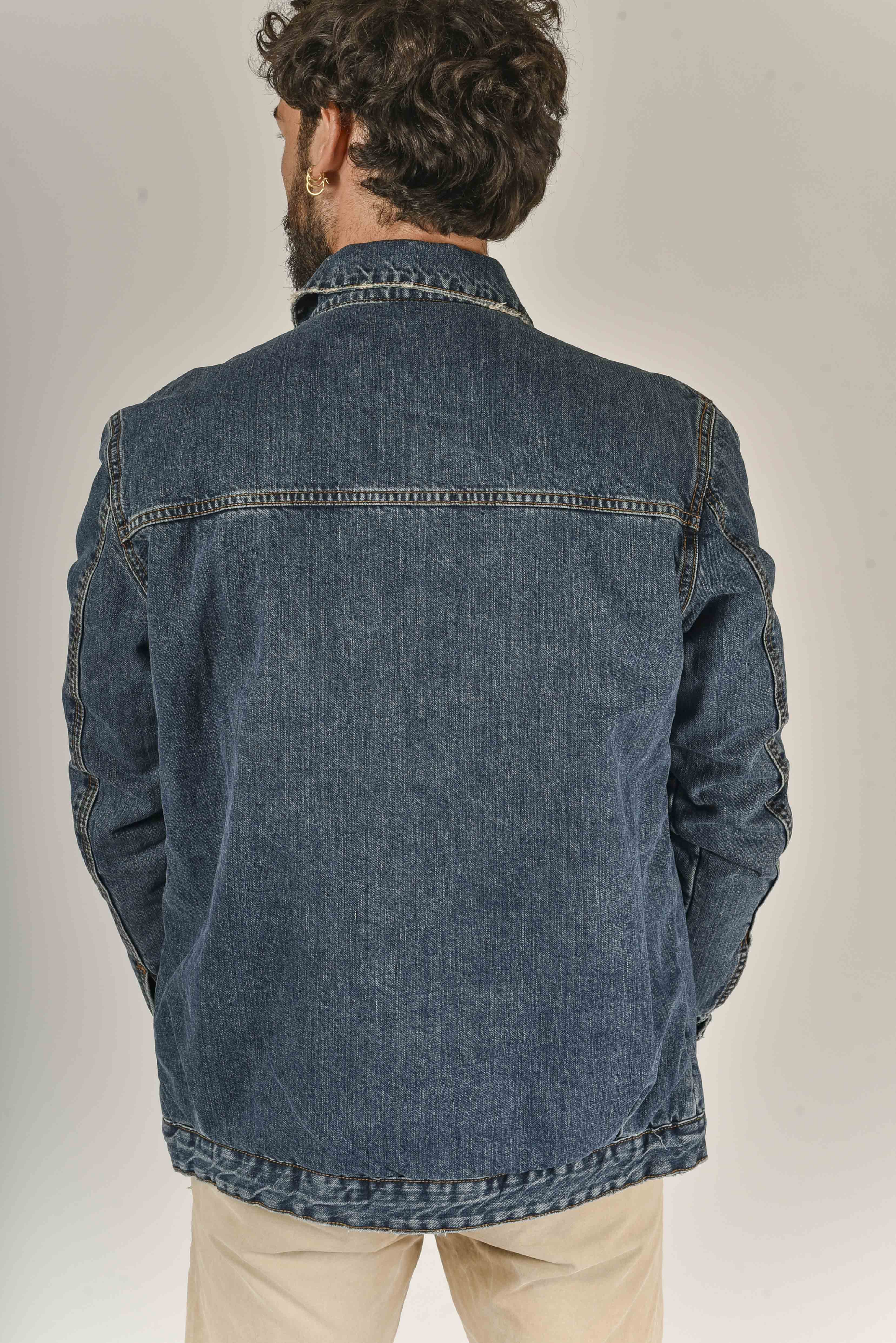 Giacca hot sale denim imbottita