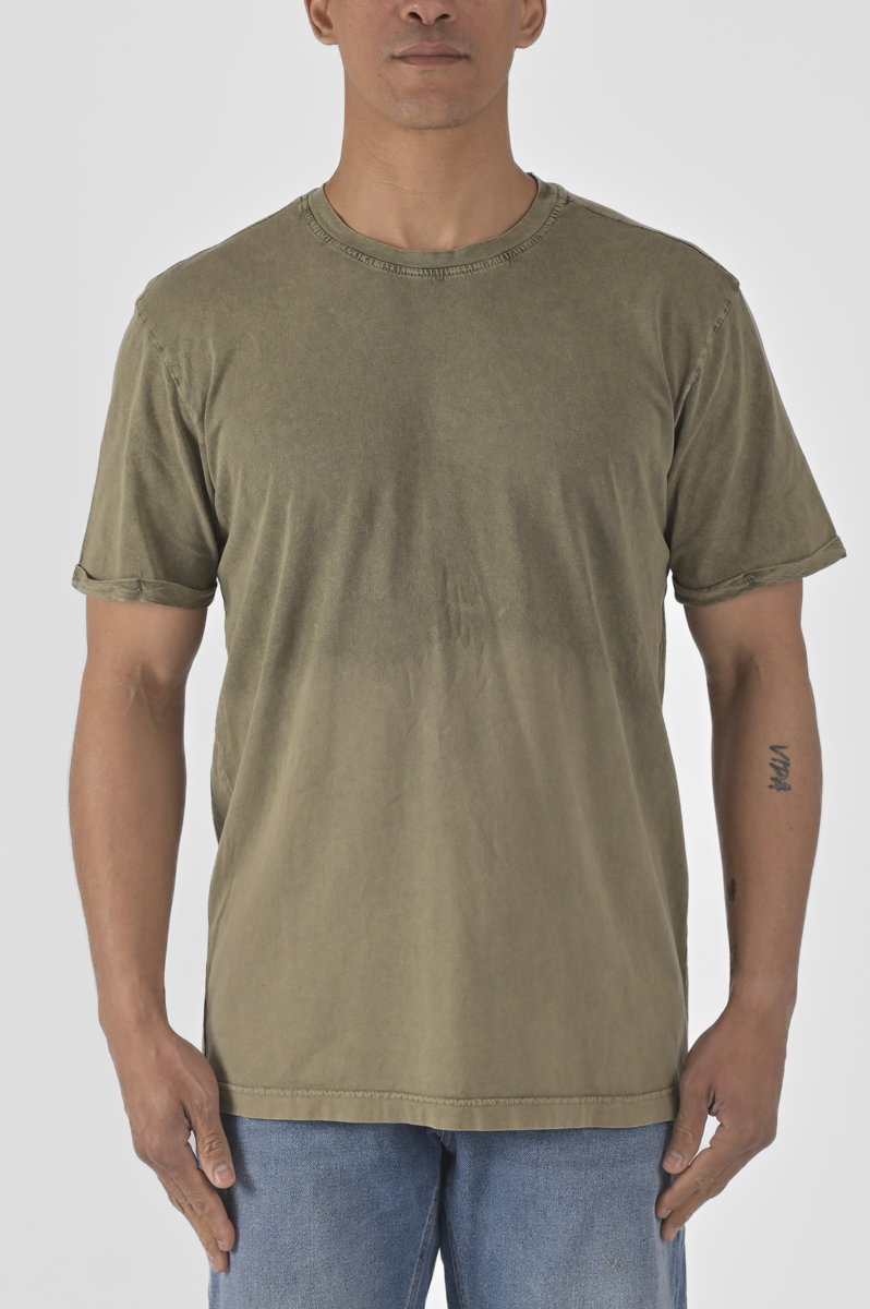 T-shirt uomo in cotone SHIRT 5 militare SS23